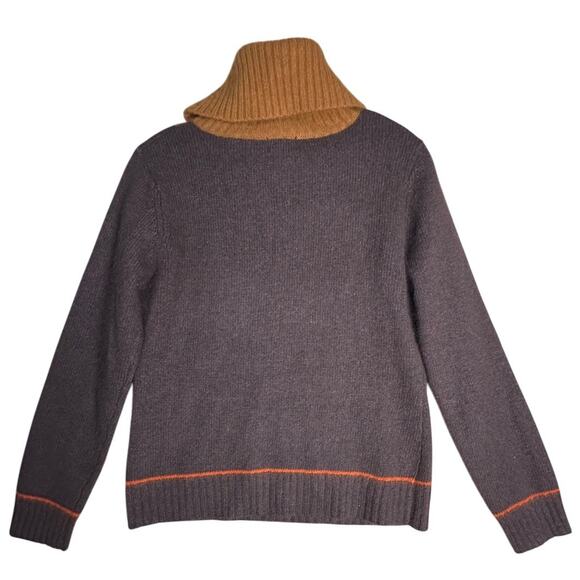 Vtg 90s Rafaella Argyle Lambswool Rabbit Hair Turtleneck Sz M Fall Thanksgiving - Picture 5 of 16